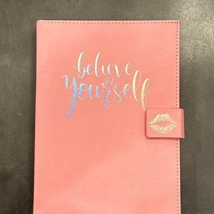BELIEVE IN YOURSELF "LEATHER LIKE" JOURNAL - MAGNETIC CLOSURE